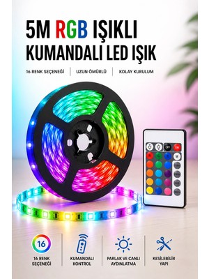 İlk El Grup 5m Rgb Işıklı Her Ortama Uygun LED Işık