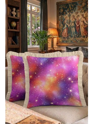 Hanna Home Dekoratif Kırlent Kılıfı Kırlent Kılıfı Ev Dekorasyonu Saçaklı Kırlent Kılıfı 43X43 cm