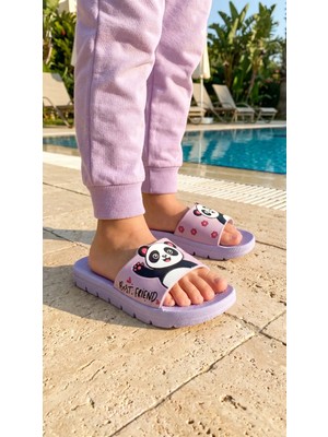 Gezer Kız Çocuk Yazlık Pu Islak Zemine Uygun Ev Banyo Bahçe Havuz Terlik
