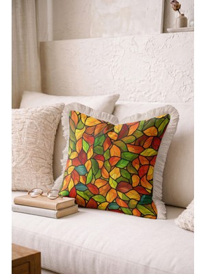 Hanna Home Soyut Geometrik Dekoratif Yastık Kılıfı Kırlent Kılıfı Salon Koltuk Yastığı 43X43 cm