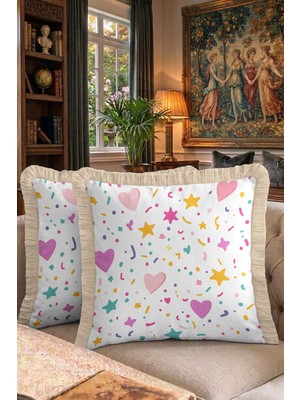 Hanna Home Dekoratif Kırlent Kılıfı Slogan Baskılı Kırlent Kılıfı Koltuk Takımı Aksesuarı 43X43 cm