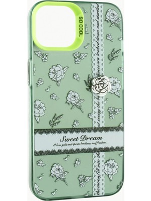 Fantastik Store iPhone 15 Gül Lüx Sweet Silikon Kılıf
