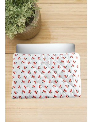 Fantastik Store Kiraz Desenli Labtop Bilgisayar Çantası 13*14 Inç