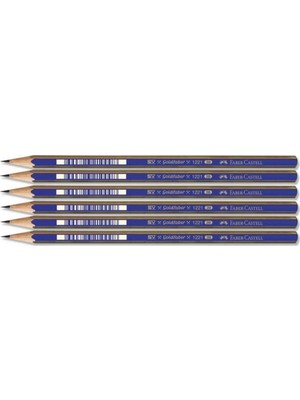 Faber-Castell 1221 Dereceli Resim Kalemi 2B 6'lı Mavi Renkli Yüksek Kalite Kalem Seti