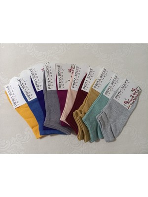 Pera Socks 10'lu Kadın Patik Çorap– Nefes Alan, Terletmeyen, Sıkmayan Lastik, Topuk Burun Takviyeli