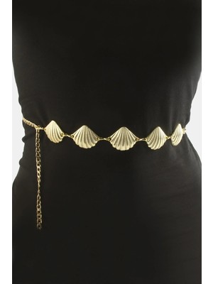 Fantastik Store Istiridye Metal Zincir Kemer