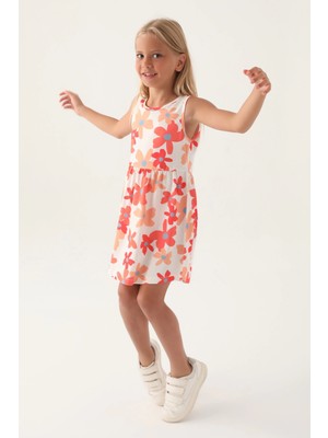 Fantastik Store Roly Poly 3393-3 Kız Çocuk Çiçekli Elbise