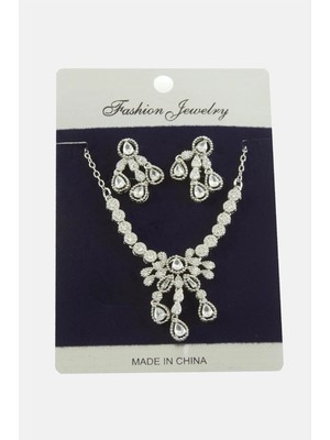 Fantastik Store Damla Zirkon Taşlı Set Kolye