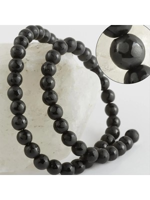 Fantastik Store 8 mm Ağ Şekilli Orjinal Onix Taşı
