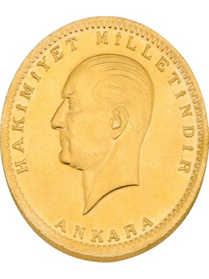 Harem Altın 22 Ayar Cumhuriyet Altını - Ata Lira 7,21 g Yeni Tarihli Altın Maden