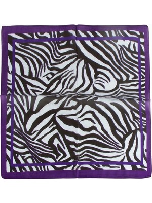 AyrStore Buğz Mor Renkli Zr Şifon Fular 50*50 cm