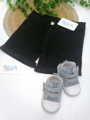 Overdo Siyah Denim Bebek Şort Siyah