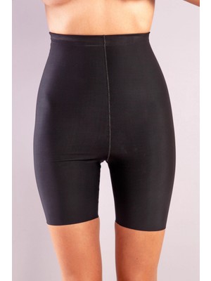 MiraLive Golshan Girdle  Hight Waist Coton Short Corset,siyah Toparlayıcı Yüksek Bel Uzun Paça Korse