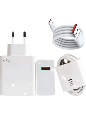 MiraLive Type-C 67W (Watt) Ultra Hızlı Şarj Aleti Adaptör Kablo Set