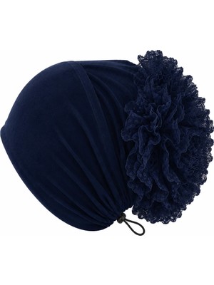 Armine Topuzlu Comfort Fit Bone Lacivert