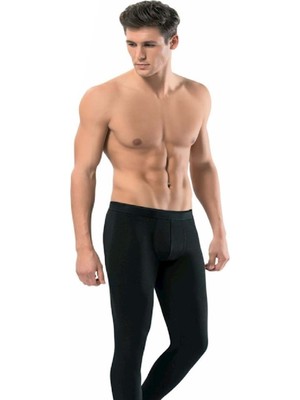 Tutku 0125 Erkek Termal Alt Içlik Tayt %60 Polyester %35 Viskon %5 Elastan Siyah Renkli