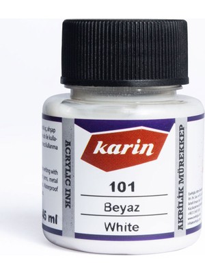 Karin Hat Mürekkebi 45 ml Beyaz