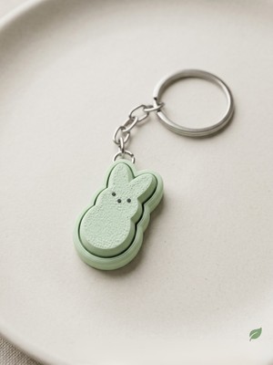 Midori Works Clicker Tavşan Anahtarlık - Estetik Çanta Süsü ve Stres Giderici Fidget Oyuncak Özelliği