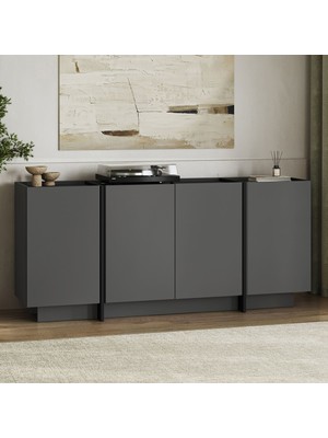 Rani Home Konsol Antrasit - Siyah 180 cm GD-5516