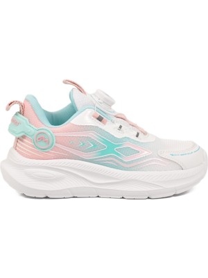 Marco Kids Beyaz-Pembe Misina Bağcıklı Hafif Esnek Kız Çocuk Spor Ayakkabı 26Y512 F