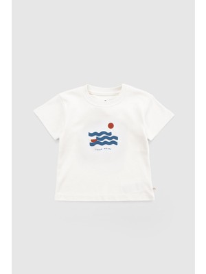 Little Gusto Organik Pamuk Bebek Tişört Waves