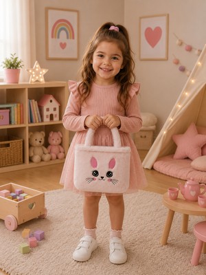 Toyzoy Toys Hello Kitty Model Peluş Çocuk Çantası – Sevimli Peluş Omuz / El Çantası