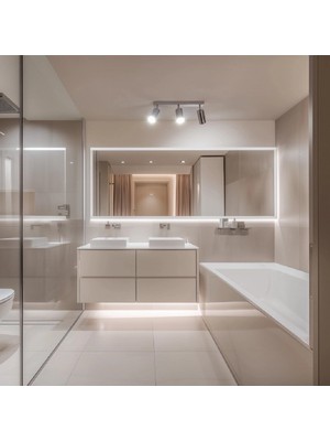 Riolight Rıolight Krom1 3XGU10 Duylu Mafsallı Hareketli Başlık1 Modern LED Spot Avize(Ampül Dahil)