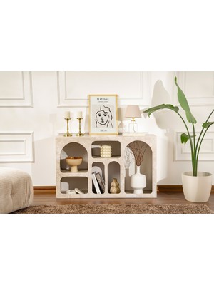 Rani Home Konsol Kumtaşı - Mermer Desen 120 cm GD-5336
