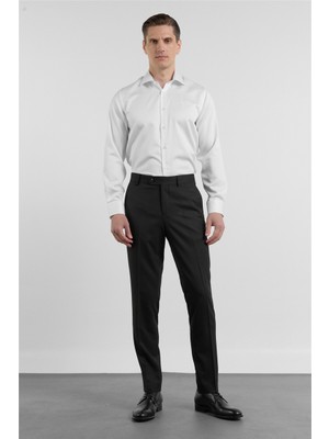 İmza Siyah Yan Cep Slim Fit Esnek Classic Pantolon 1003255175