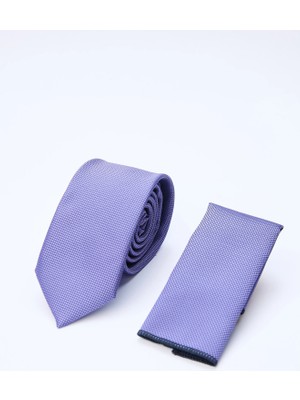 İmza Mor Kuş Gözü Desen  7 cm  Kravat 1090260100