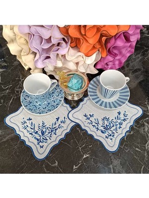Lasetu Blue Napkin 2 Li Kokteyl Peçetesi, Kahve Yanı Peçete