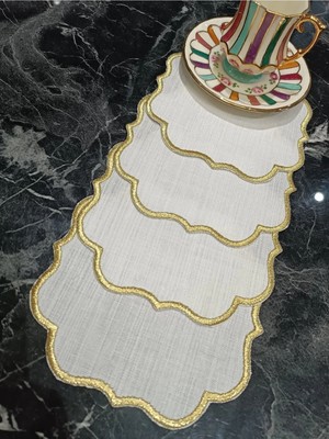 Lasetu Gold Simli Sade Kokteyl ve Kahve Yanı Peçetesi 4 Adet