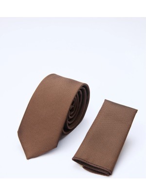 İmza Kahverengi Kuş Gözü Desen  6 Cm  Kravat 1090260100