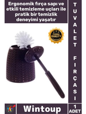 Wintoup #fırça Dekoratif Tasarım Sağlam Sert Plastik Malzeme Kaliteli Banyo Aksesuarı Örgü Tuvalet Fırçası