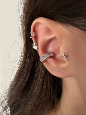 OkkoStore Yılan Kıkırdak Küpesi Earcuff