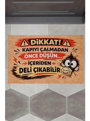 Charmbi Deli Dekoratif Çok Amaçlı Iç ve Dış Kapı Paspası
