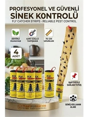 Svoria Store Yapışkanlı Sinek Şeridi Sinek Kapanı 4 Adet 721533