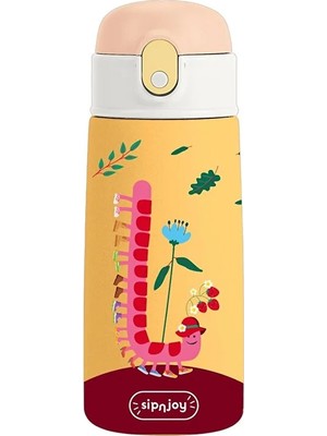 SipnJoy - Sipsquad Çocuk Su Termosu | 480 ml - Twisty Joy (5 Adet)