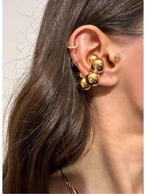 OkkoStore Top Top Büyük Earcuff Kıkırdak Küpesi