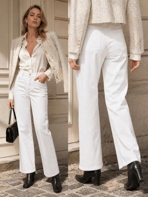 Layal My Beauty Alice Kadın Palazzo Power Likralı Süper Yüksek Bel Salaş Jeans Kot Pantolon Yeni Sezon 3