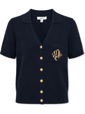 İpekyol Monogram nakışlı triko IS1260050163015