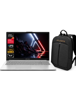 Asus Vivobook Go 15 Ryzen 5 7520U 8gb 2tb SSD 15.6" Fhd Freedos E1504FA-BQ4463 A5 Notebook + Çanta