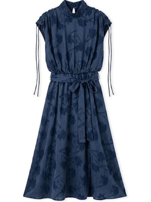 İpekyol Floral Jakarlı Midi Elbise IS1260002623015