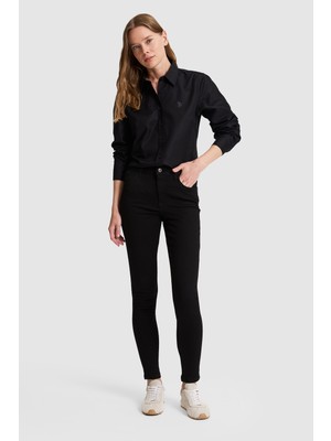 U.S. Polo Assn. Kadın Siyah Jean Pantolon 50321442-DN0027