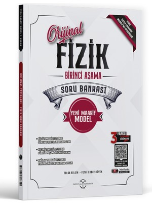 Orijinal Yayınları Tyt Fizik Soru Bankası Birinci Aşama 2028 Üniversite Hazırlık İçin TYT - AYT