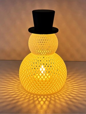Lunera Accessories Kardan Adam Mumluk | Yılbaşı Temalı 3D Dekoratif Mumluk