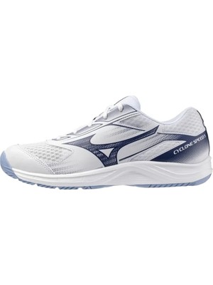 Mizuno Cyclone Speed 5 Unisex Voleybol Ayakkabısı Beyaz / Lacivert
