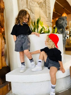Poala Kids Antrasit Unisex Balloon Şort Kız Çocuk