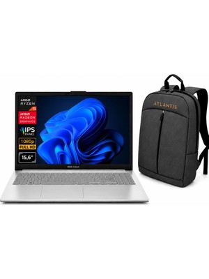 Asus Vivobook Go 15 Ryzen 5 7520U 8gb 1tb SSD 15.6" Fhd WIN11PRO E1504FA-BQ4463 A16 Notebook + Çanta