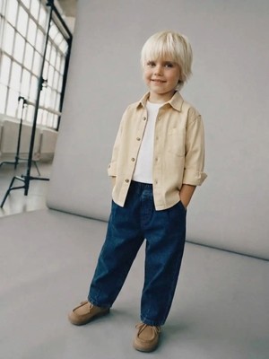Poala Kids Unisex Blue Balloon Jeans Erkek Çocuk